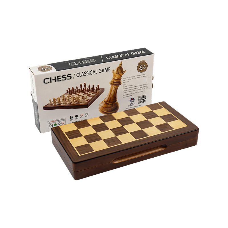 Set catur kayu melipat
