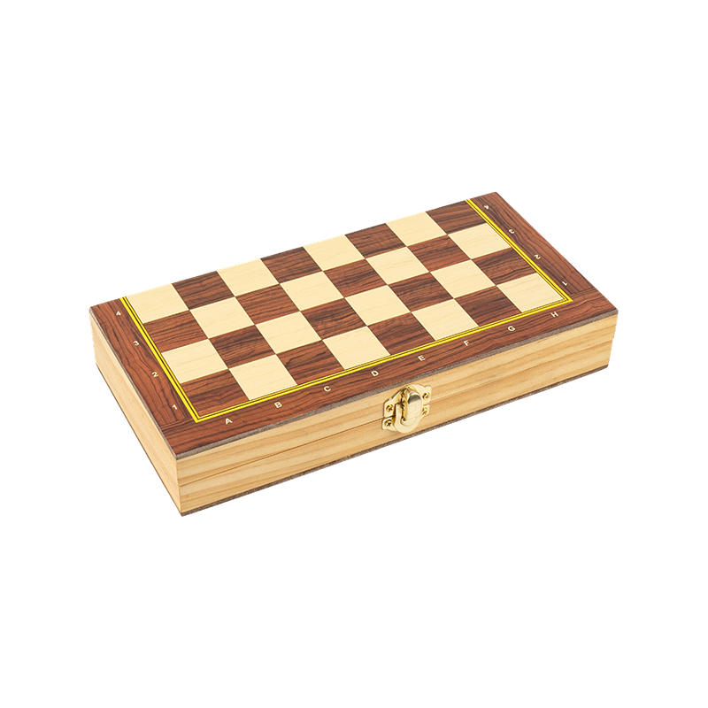 Set papan penyimpanan papan catur kayu penyimpanan