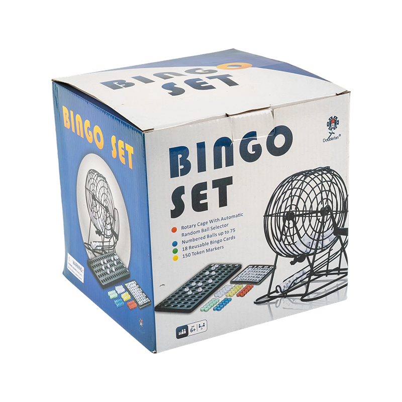 Set bola bingo putih mewah portabel