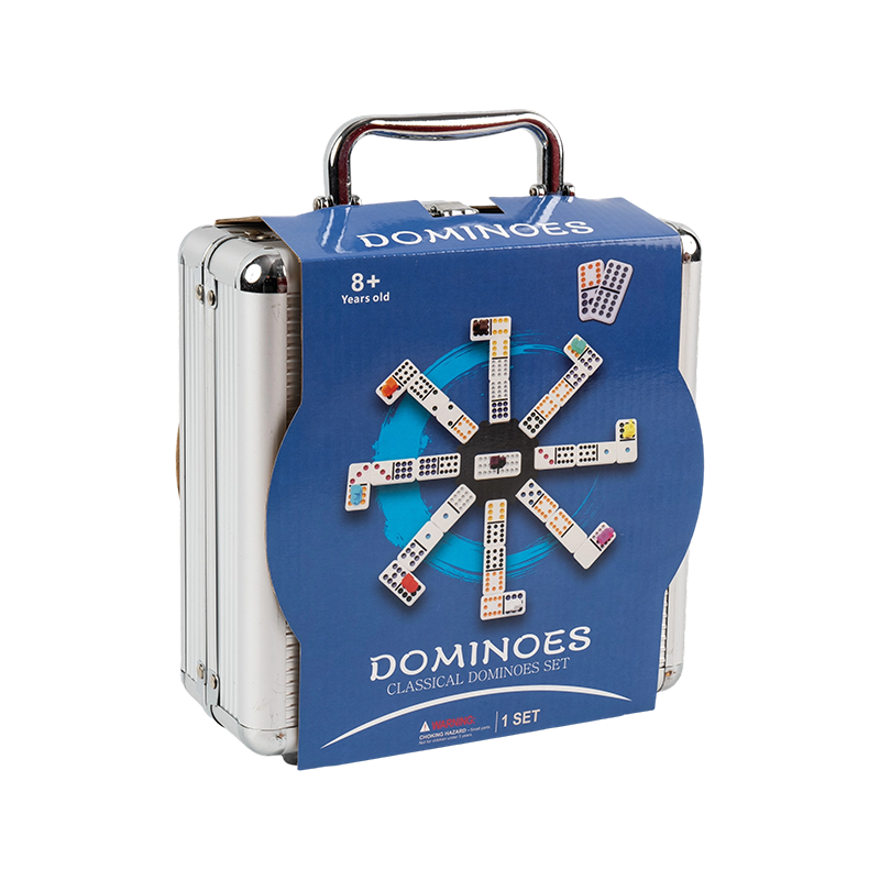 Edisi Deluxe Double Twelve Aluminium Box Dominoes