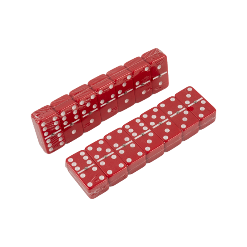 Puzzle Teka -Taban Set Domino Merah