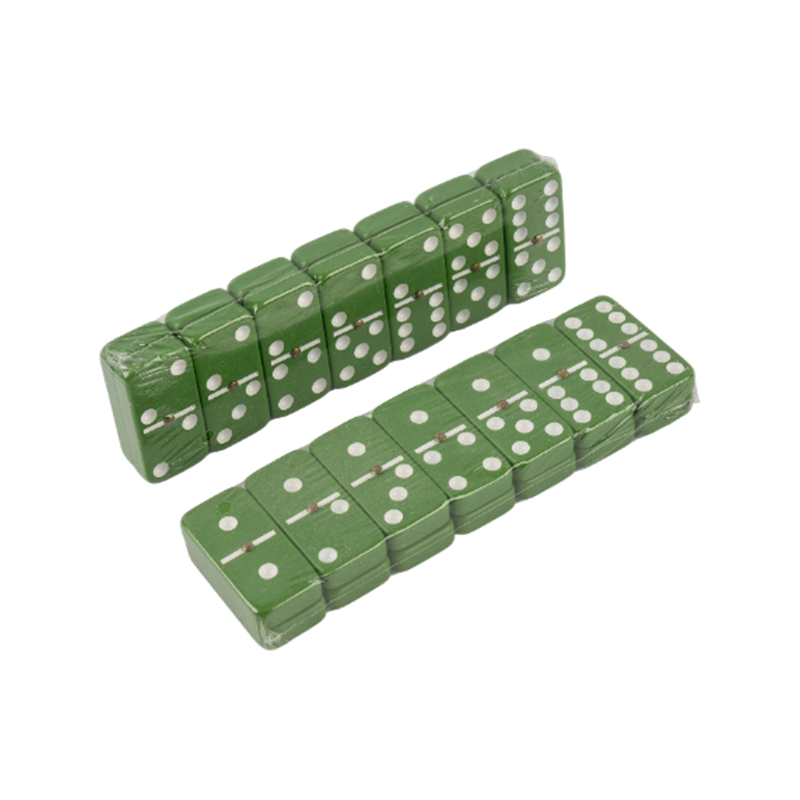 Game Tabel Hijau Berwarna -warni Set Domino Chips Set